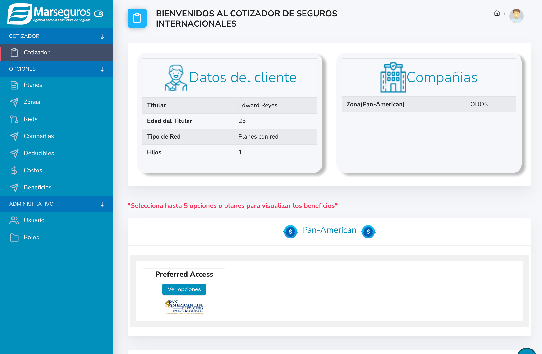 Propuesta de cotización generada
