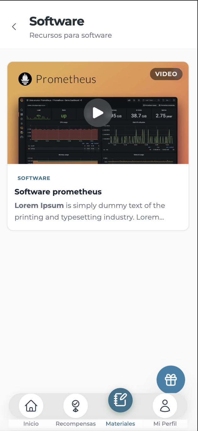 Materiales de academia