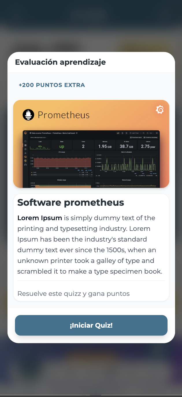 Quiz de capacitación