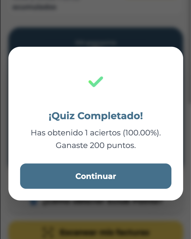 Resultado del quiz