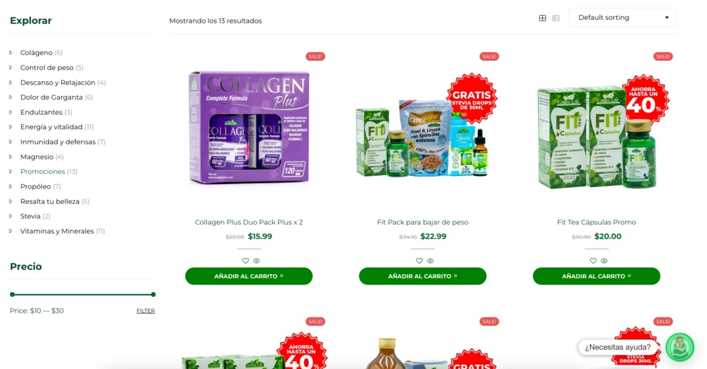Catálogo de productos GreenLife
