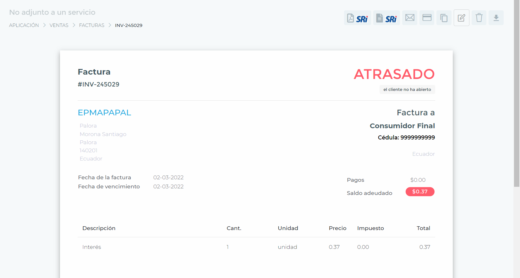 Facturación electrónica