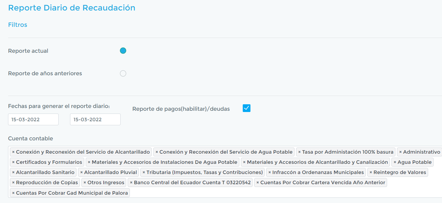 Reporte Diario